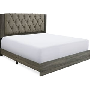 ClickDecor Kenton Platform Bed King Size Gray