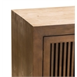 Finch Sawyer Solid Ash Wood Frame 3-Doors Cabinet in Brown