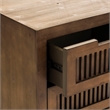 Finch Sawyer 3-Drawers Solid Ash Wood Frame Cabinet in Brown