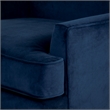 Finch Wyatt Wingback Fabric Upholstered Chair in Dark Blue