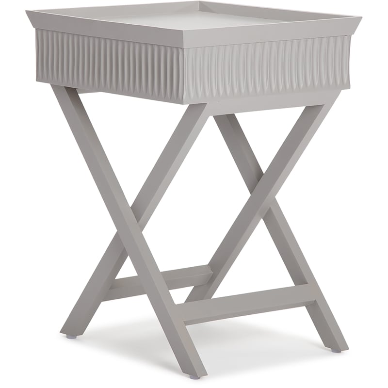 Finch Ashby Bedside Table with Drawer Gray