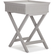 Finch Ashby Bedside Table with Drawer Gray