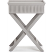 Finch Ashby Bedside Table with Drawer Gray