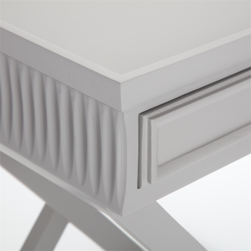 Finch Ashby Bedside Table with Drawer Gray