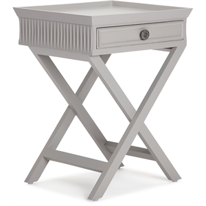 Finch Ashby Bedside Table with Drawer Gray