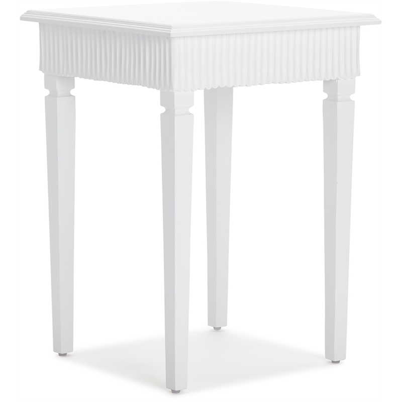 Finch Atwood Side Table with Drawer White