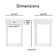Finch Atwood Side Table with Drawer White