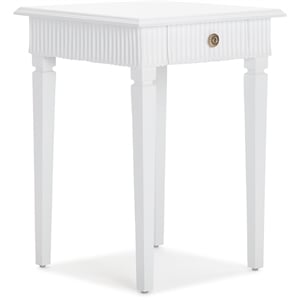 Finch Atwood Side Table with Drawer White