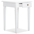 Finch Atwood Side Table with Drawer White