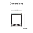 Finch Ludlow Metal Side Table Black