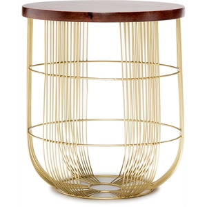 Finch Maxwell Metal Side Table Gold