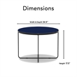Finch Thomas Round Coffee Table Blue