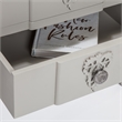 Finch Maslow Side Table with Two Drawers Gray