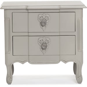Finch Maslow Side Table with Two Drawers Gray