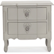Finch Maslow Side Table with Two Drawers Gray