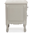 Finch Maslow Side Table with Two Drawers Gray