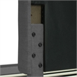 Finch Maxwell Storage Bed with Adjustable Height Headboard King Size Dark Gray