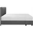 Finch Maxwell Storage Bed with Adjustable Height Headboard Queen Size Dark Gray