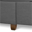 Finch Maxwell Storage Bed with Adjustable Height Headboard Queen Size Dark Gray