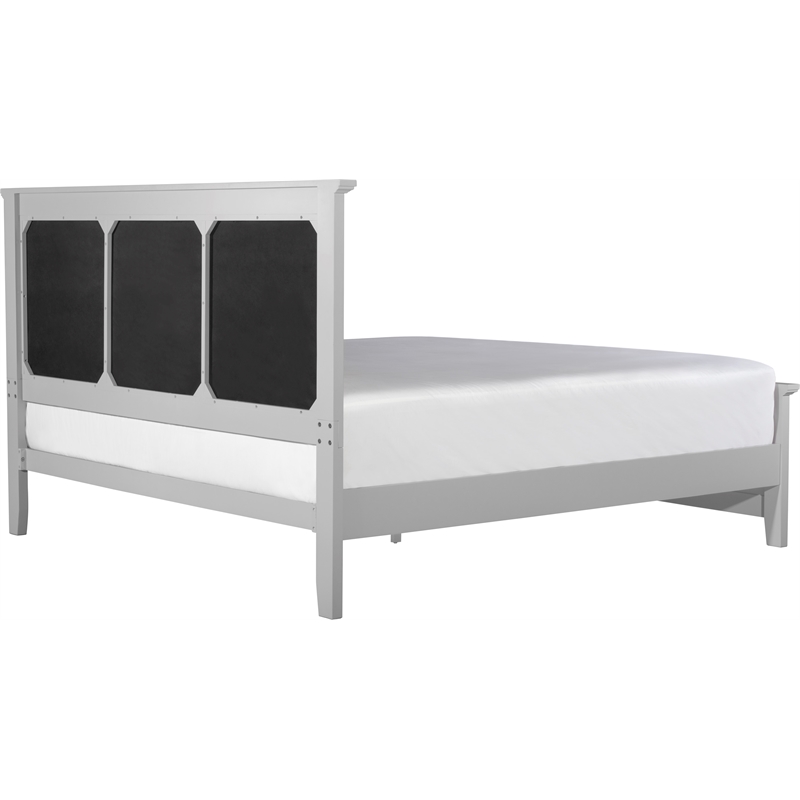 Finch Westport Solid Wood Platform Bed Frame King Size in Gray