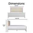 Finch Westport Solid Wood Platform Bed Frame King Size in Gray