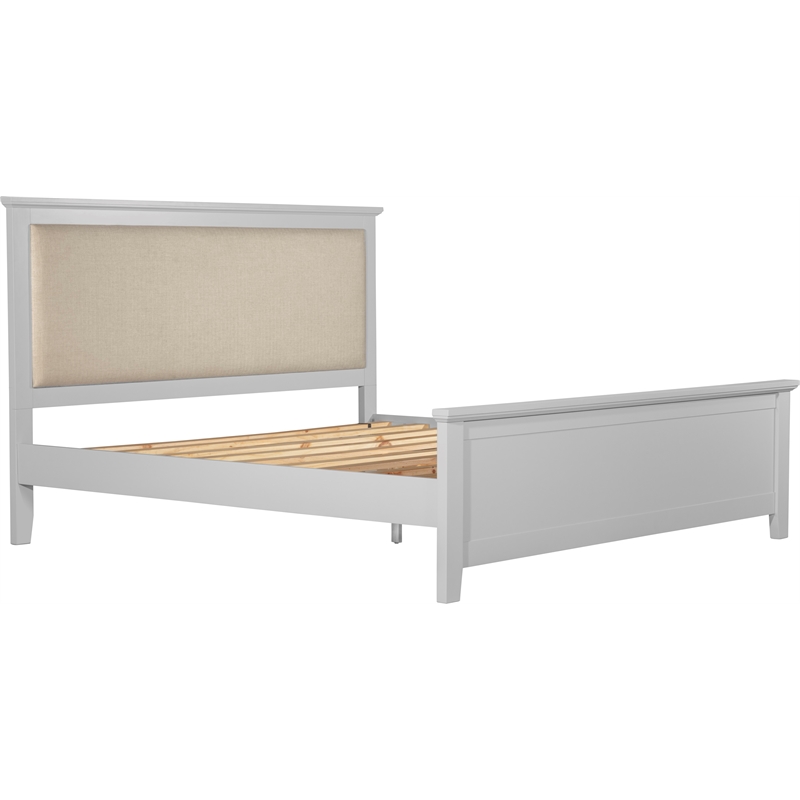 Finch Westport Solid Wood Platform Bed Frame King Size in Gray