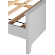 Finch Westport Solid Wood Platform Bed Frame Queen Size in Gray