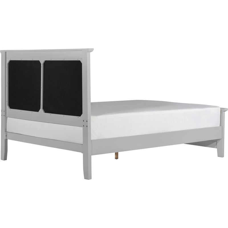 Finch Westport Solid Wood Platform Bed Frame Queen Size in Gray