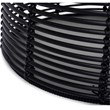 Finch Wyred Rattan Side Table with Removable Lid Hourglass Wicker Base Black