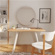 Universal Expert Remus Round Mirror Modern Oak