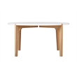 Universal Expert Abacus Round Coffee Table Modern Oak and White
