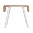 Universal Expert Abacus Extendable Dining Table Modern Oak and White
