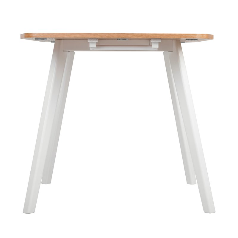 Universal Expert Abacus Extendable Dining Table Modern Oak and White