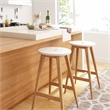 Universal Expert Abacus Barstool Modern Oak and White