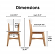 Universal Expert Abacus Chair Modern Oak and White