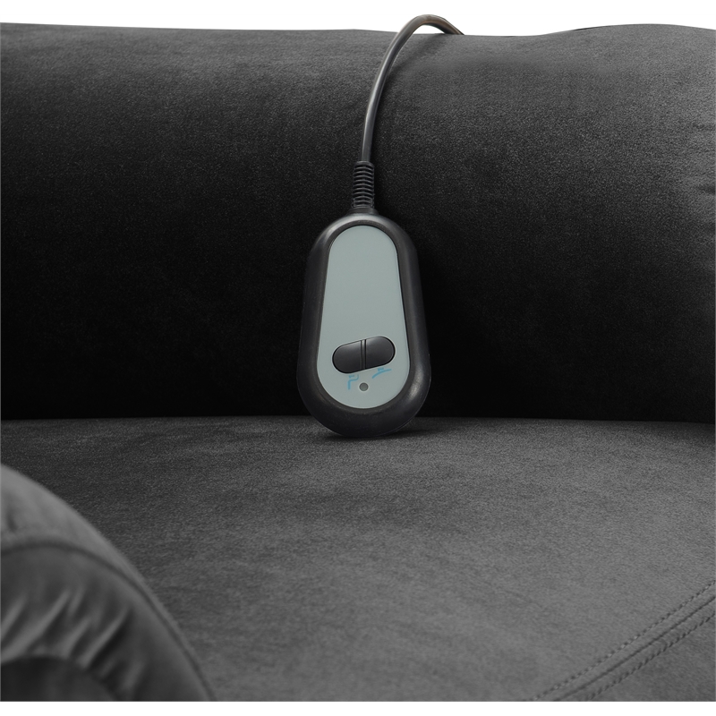 ClickDecor Samson Power Lift Recliner Chair Dark Gray