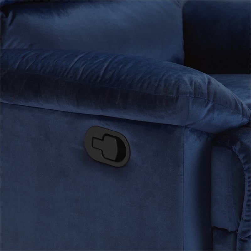 ClickDecor Davis Recliner Chair Blue