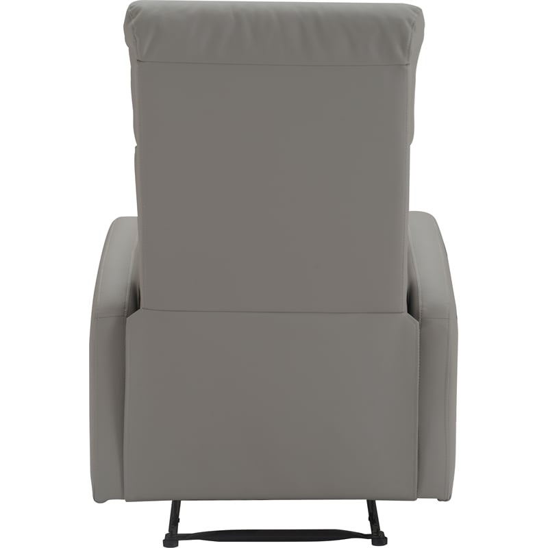 ClickDecor Henderson Leather Recliner Chair Gray