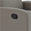 ClickDecor Henderson Leather Recliner Chair Gray