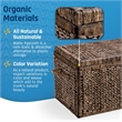 Click365 Storage Trunk Farmhouse Style Large Deep Woven Black Washed Wicker