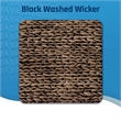 Click365 Storage Trunk Farmhouse Style Large Deep Woven Black Washed Wicker