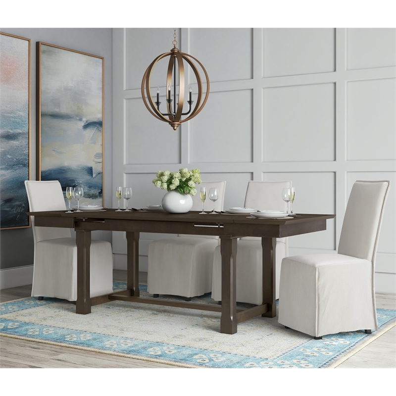 Finch Grayson Parsons Dining Chairs with Removable Slipcover Set of 2 Ivory