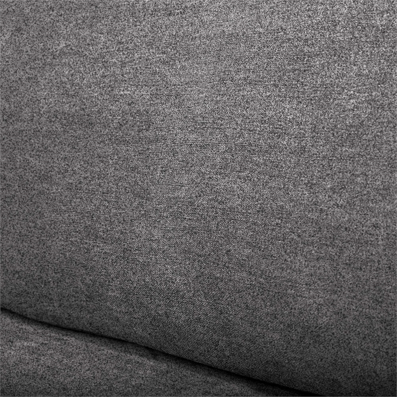 Click Decor Modular Fabric Corner Chair in Charcoal