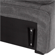 Click Decor Modular Fabric Corner Chair in Charcoal