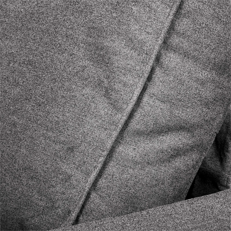 Click Decor Modular Fabric Corner Chair in Charcoal