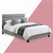 ClickDecor Hudson Upholstered Bed Queen Gray