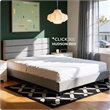 ClickDecor Hudson Upholstered Bed Queen Gray
