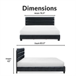 ClickDecor Hudson Leather Bed King Black
