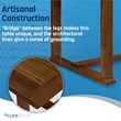 ClickDecor Vaughn Dining Table Brown