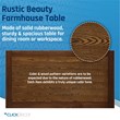 ClickDecor Vaughn Dining Table Brown
